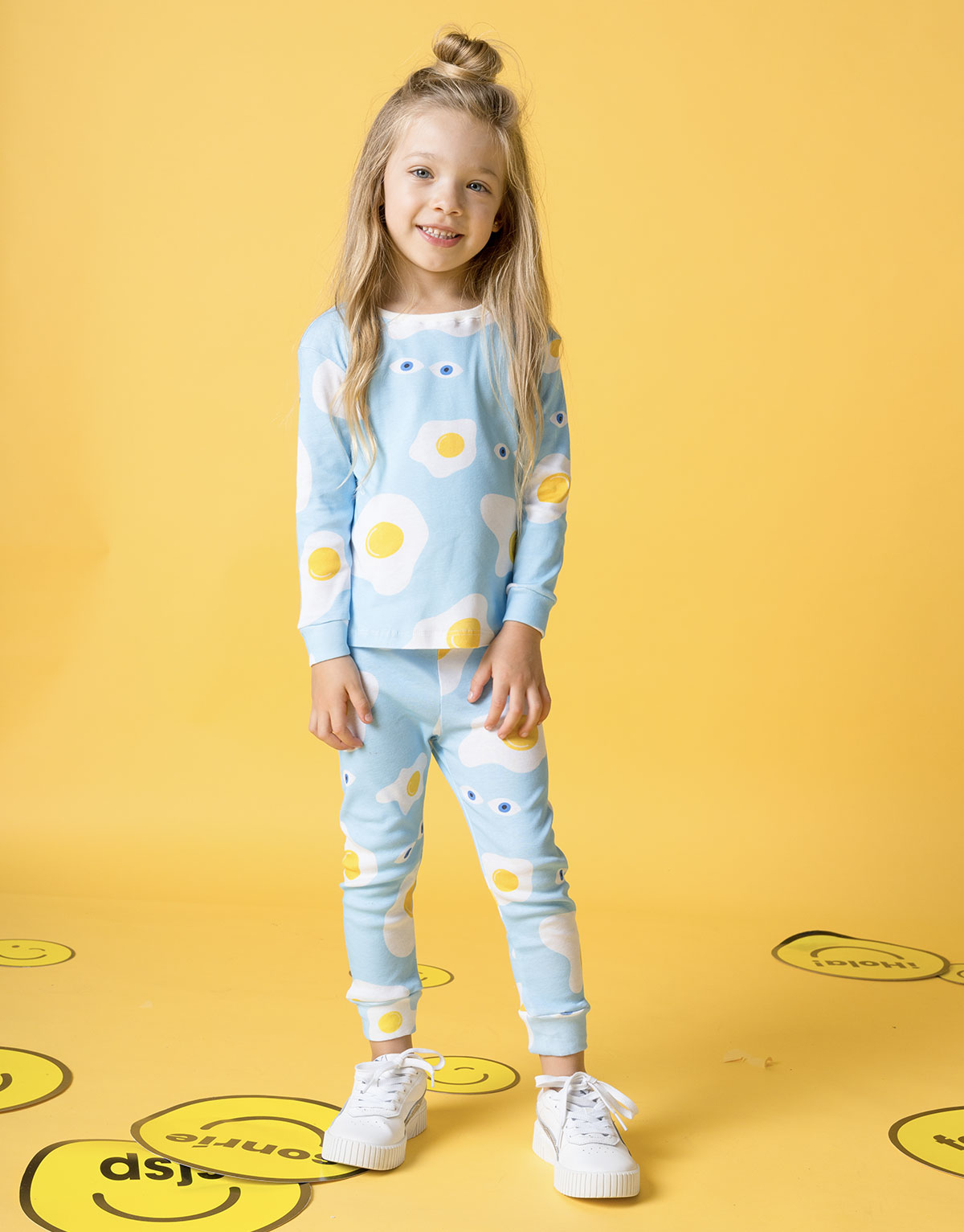 Pijama para bebés de algodón peruano - estampado huevos – Dosojos