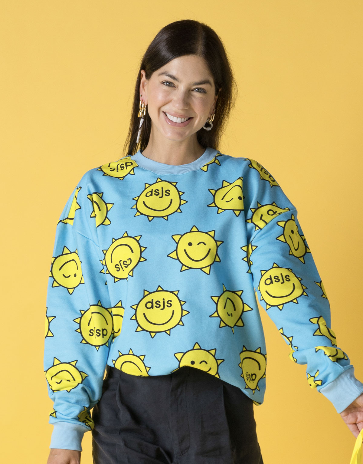 Buzo unisex oversized en algodón peruano adultos - soles azules