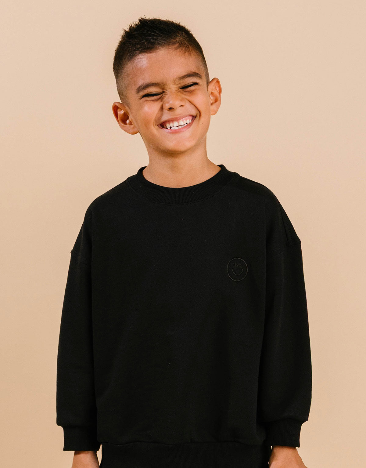 Buzo unisex para niños en 100% algodón peruano - Negro