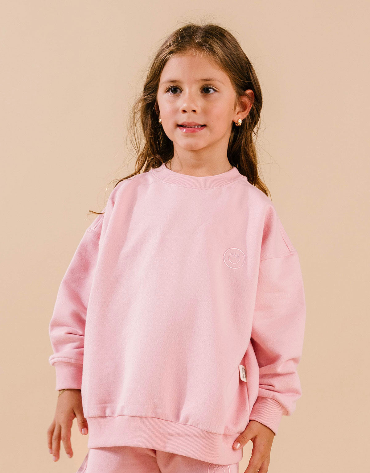 Buzo para niñas y niños en 100% algodón peruano - Palo de rosa