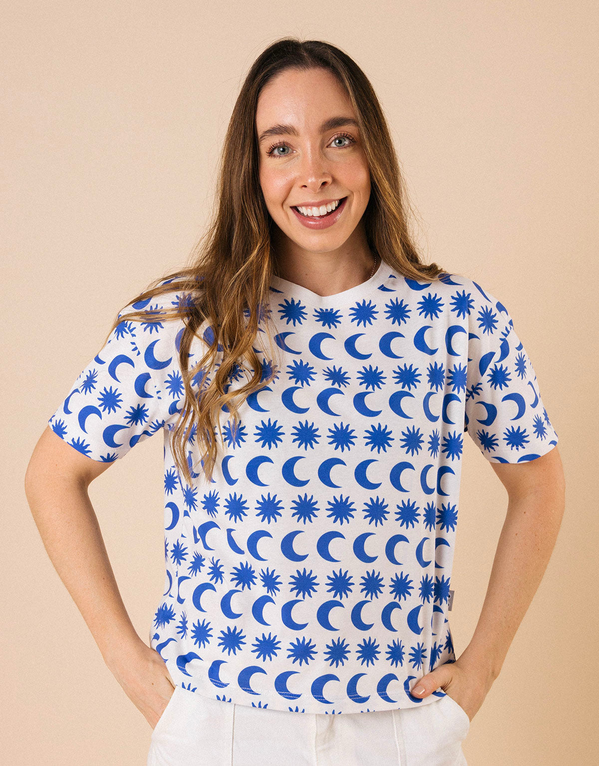 Camiseta para mamá e hija en 100% algodón peruano - Lunas