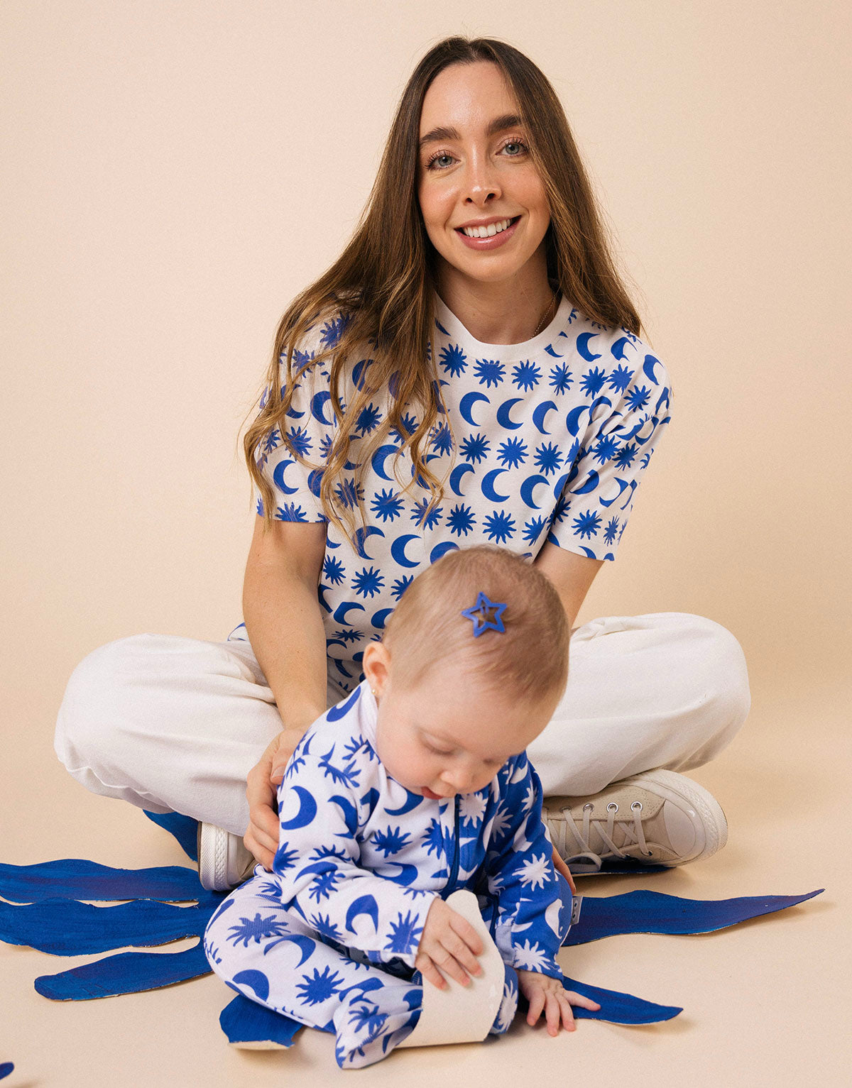 Camiseta para mamá e hija en 100% algodón peruano - Lunas