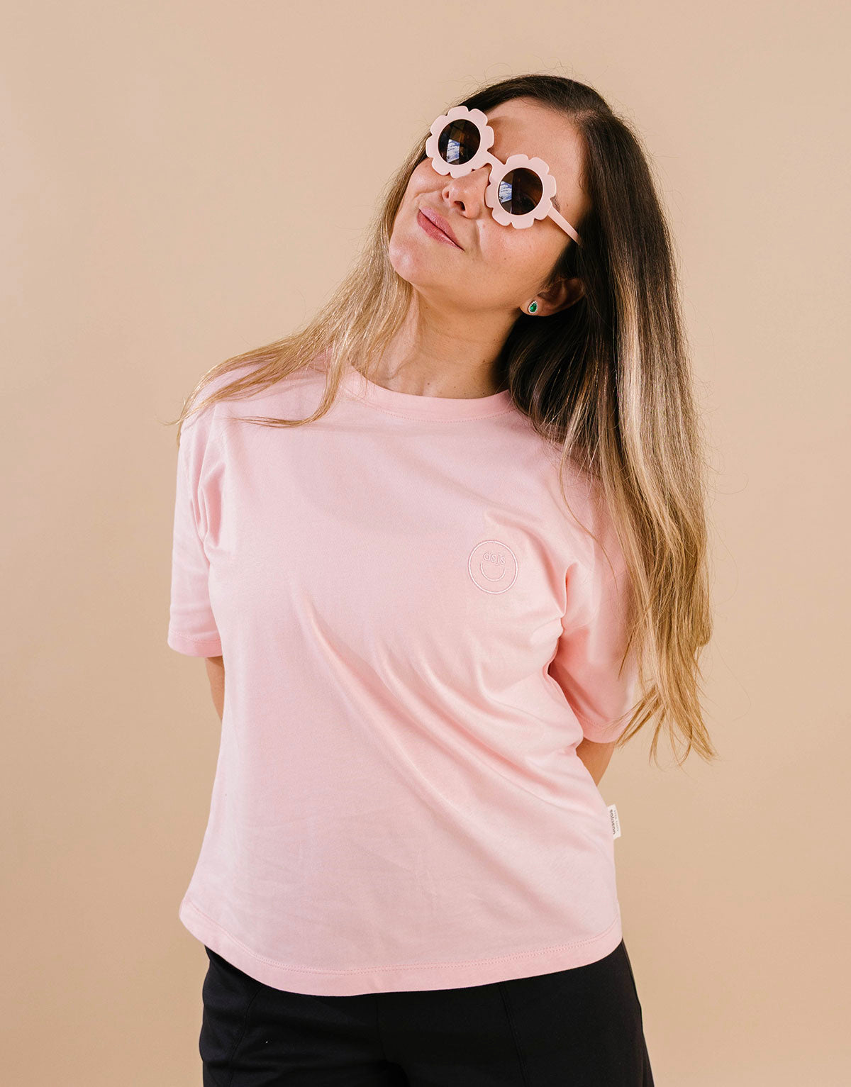 Camiseta mamá e hija en 100% algodón peruano - Palo de rosa