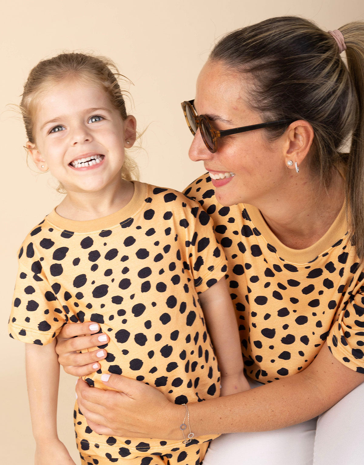 Camiseta animal print unisex para niños en algodón peruano