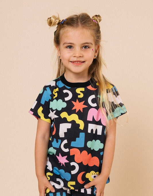 Camiseta para niñas y niños en 100% algodón peruano - Elementos