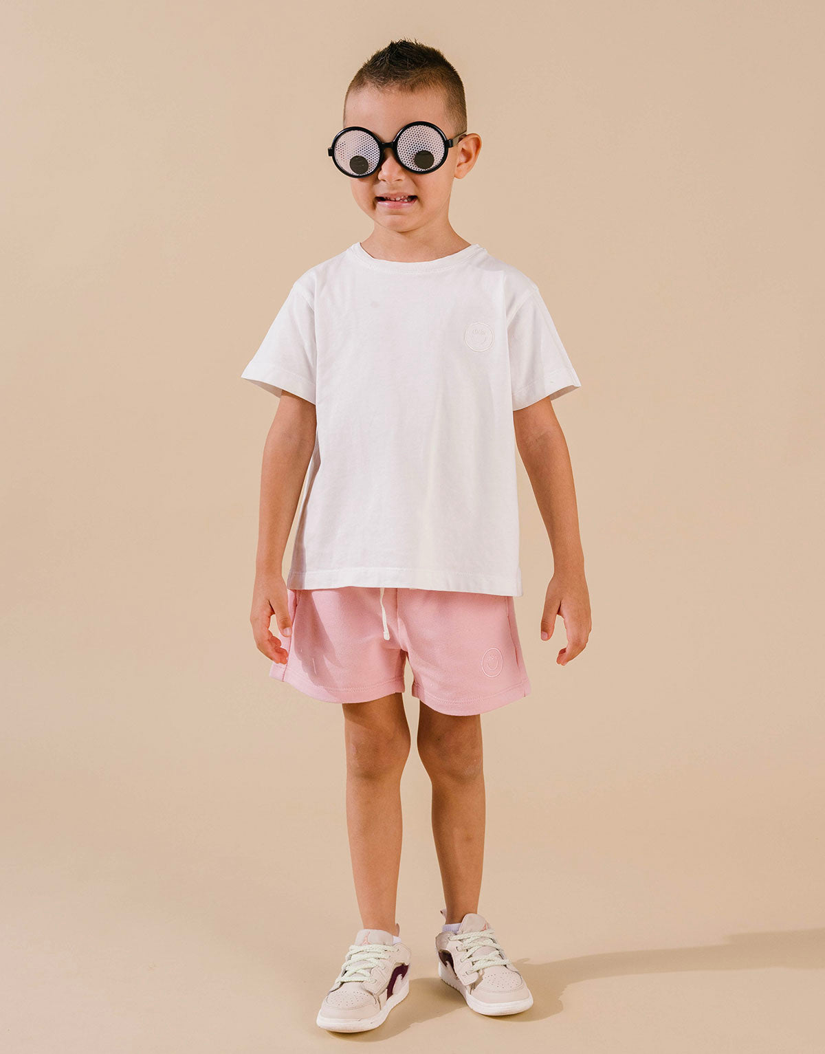 Camiseta unisex para niños en 100% algodón peruano - Marfil