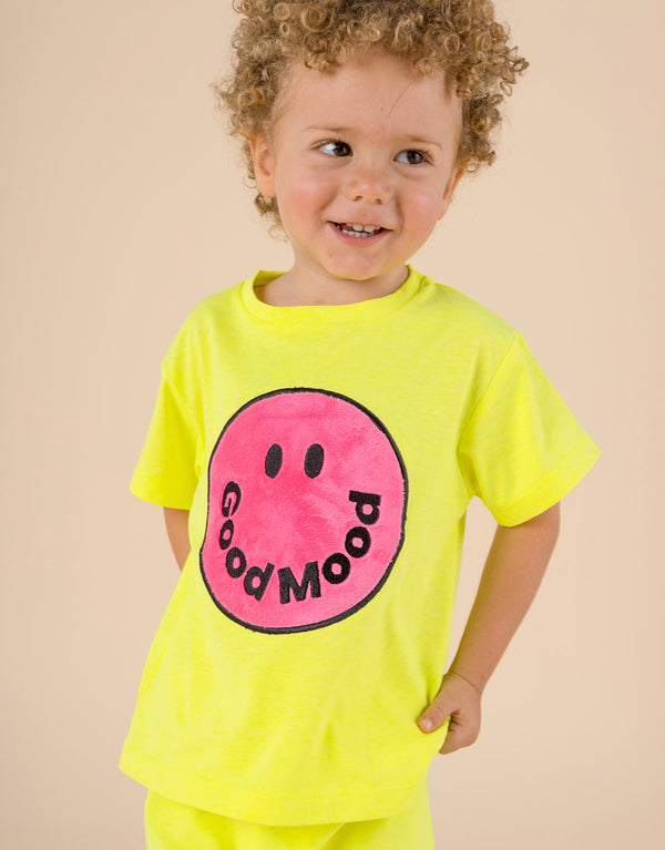 Camiseta para niñas y niños en algodón peruano - Good Mood