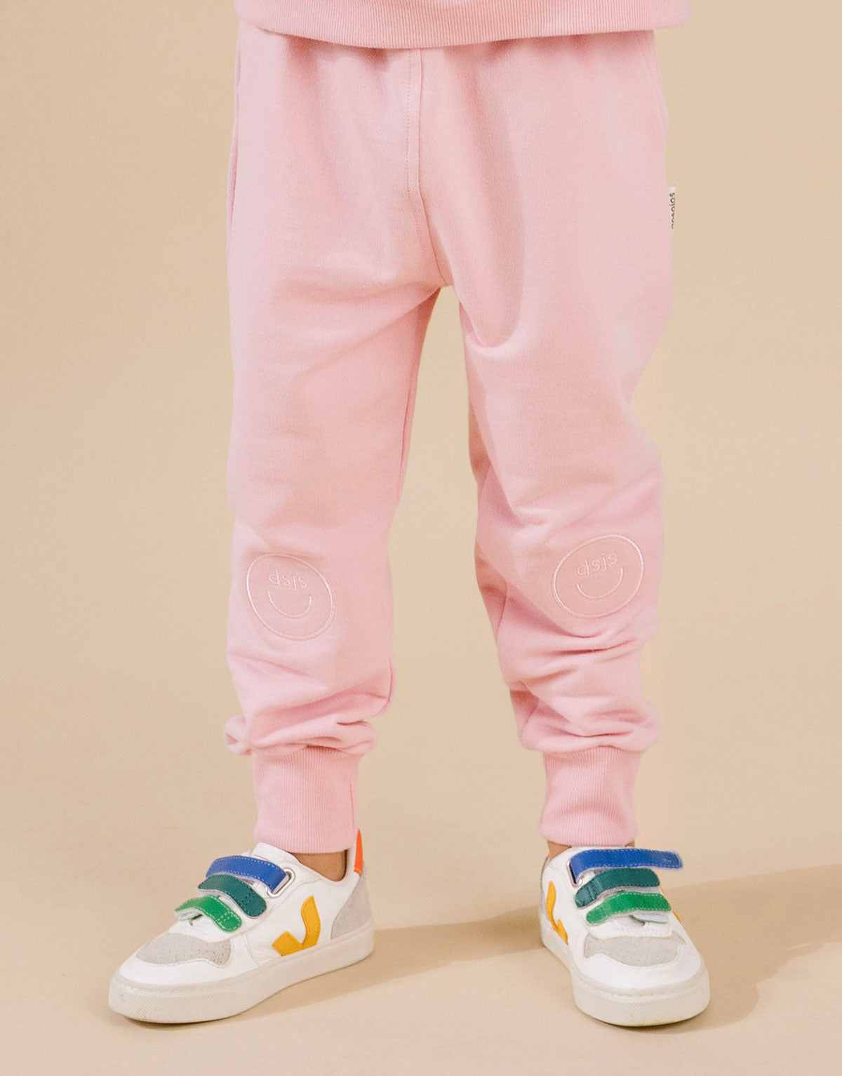 Jogger unisex infantil en 100% algodón peruano - Palo de rosa