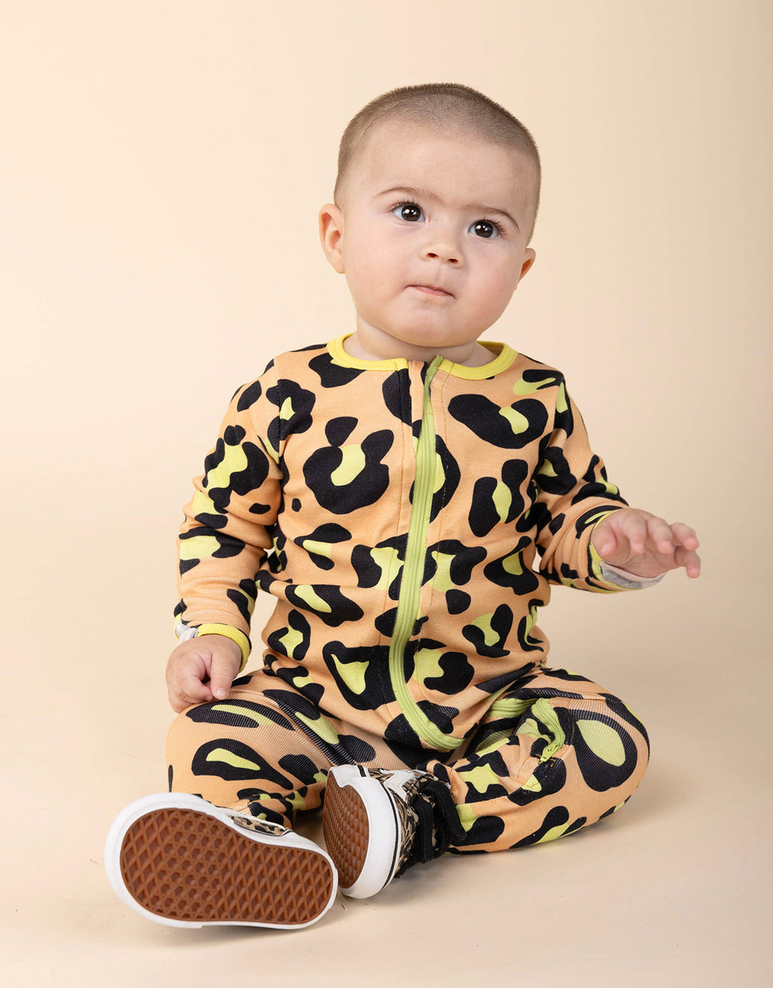 Pijama para bebés de Animal Print en 100% algodón peruano