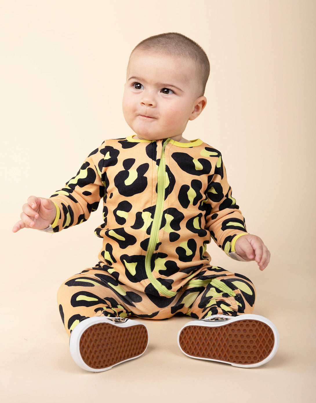 Pijama para bebés de Animal Print en 100% algodón peruano