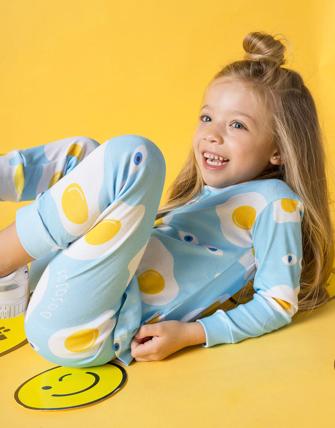 Pijama para bebés caras felices de algodón peruano – Dosojos