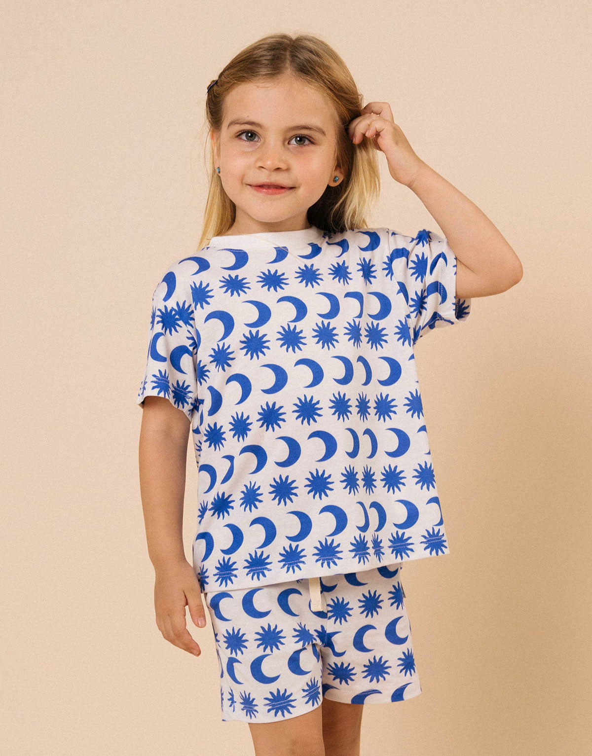 Short unisex en 100% algodón peruano liviano y fresco - Lunas