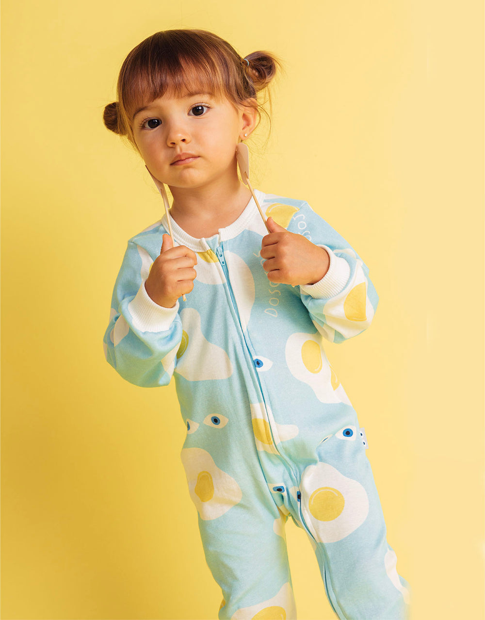 Pijama para bebés caras felices de algodón peruano – Dosojos