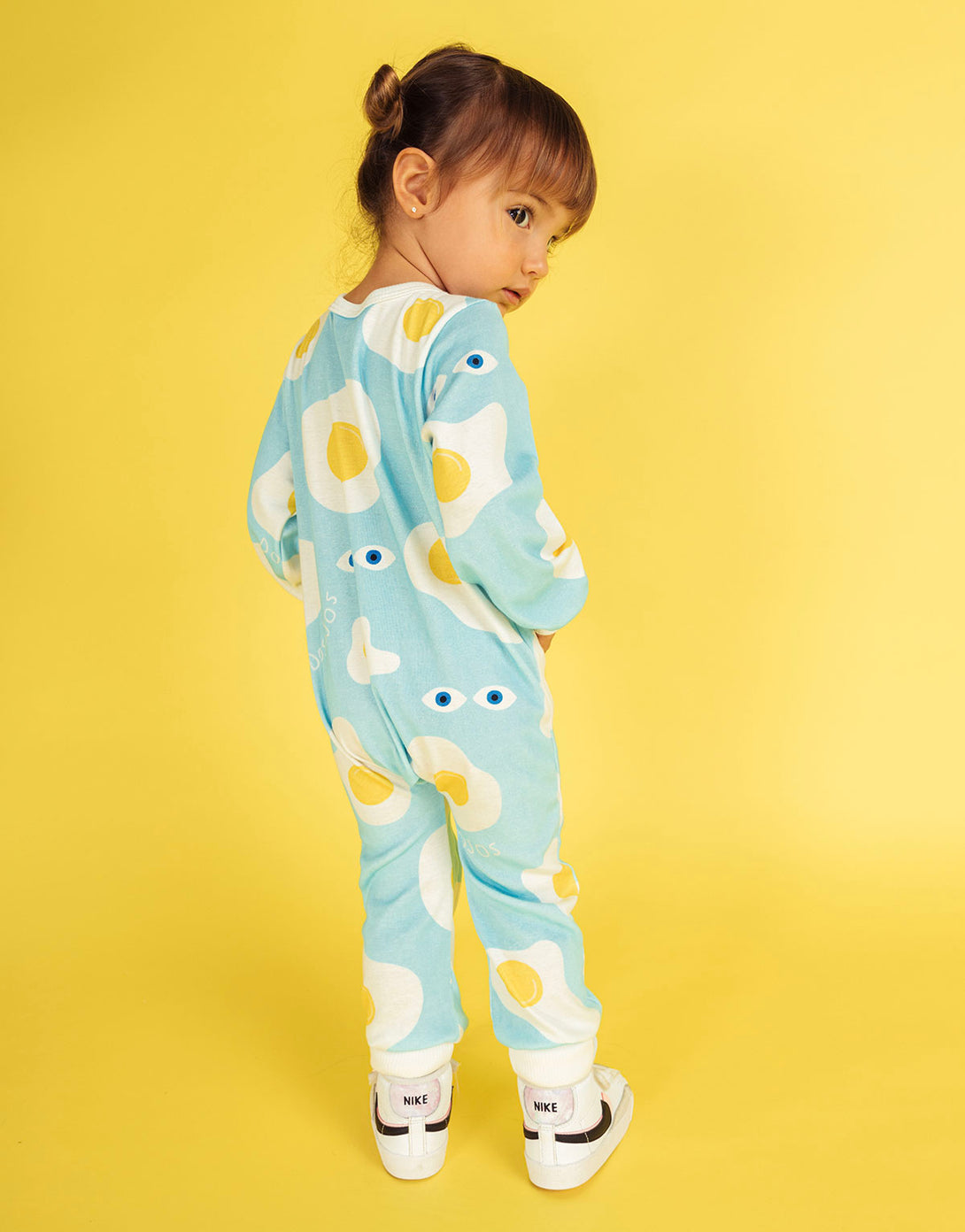 Pijama para bebés de algodón peruano - estampado huevos